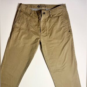 Vuori Collins Chino Pants Mens 30x30  Tan Stretch Cotton Stretch Twill V433